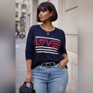 NWT EV1 x Ellen DeGeneres “LOVE” Graphic Top – Size XXL